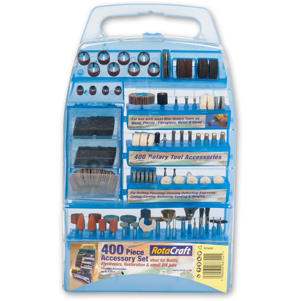 RotaCraft 400 Piece Rotary Tool Accessory Kit