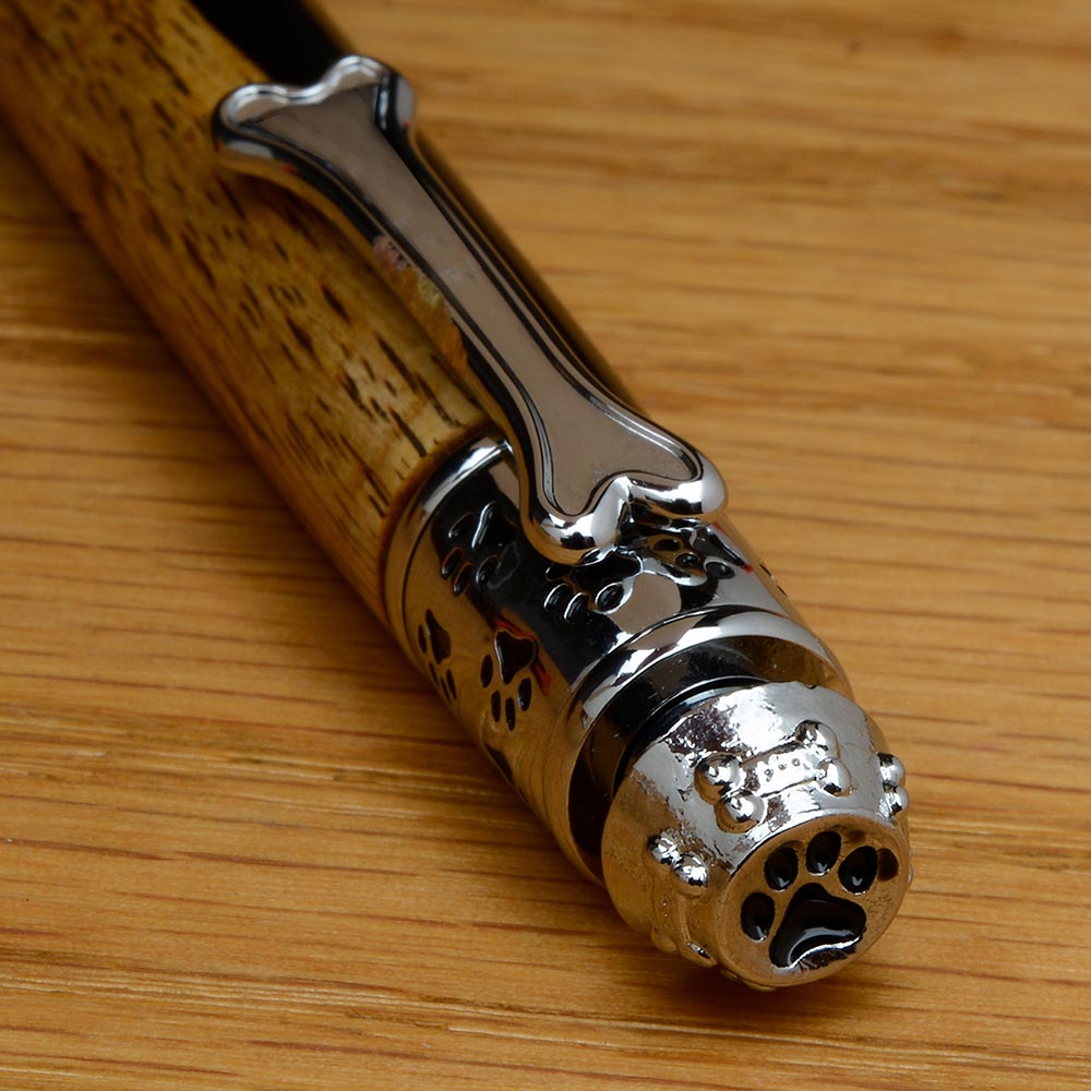 Dog Click Pen Kit - Chrome