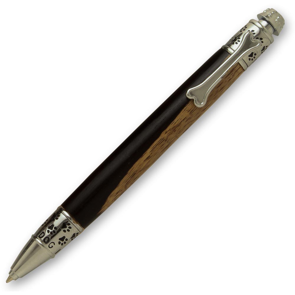 Dog Click Pen Kit - Chrome