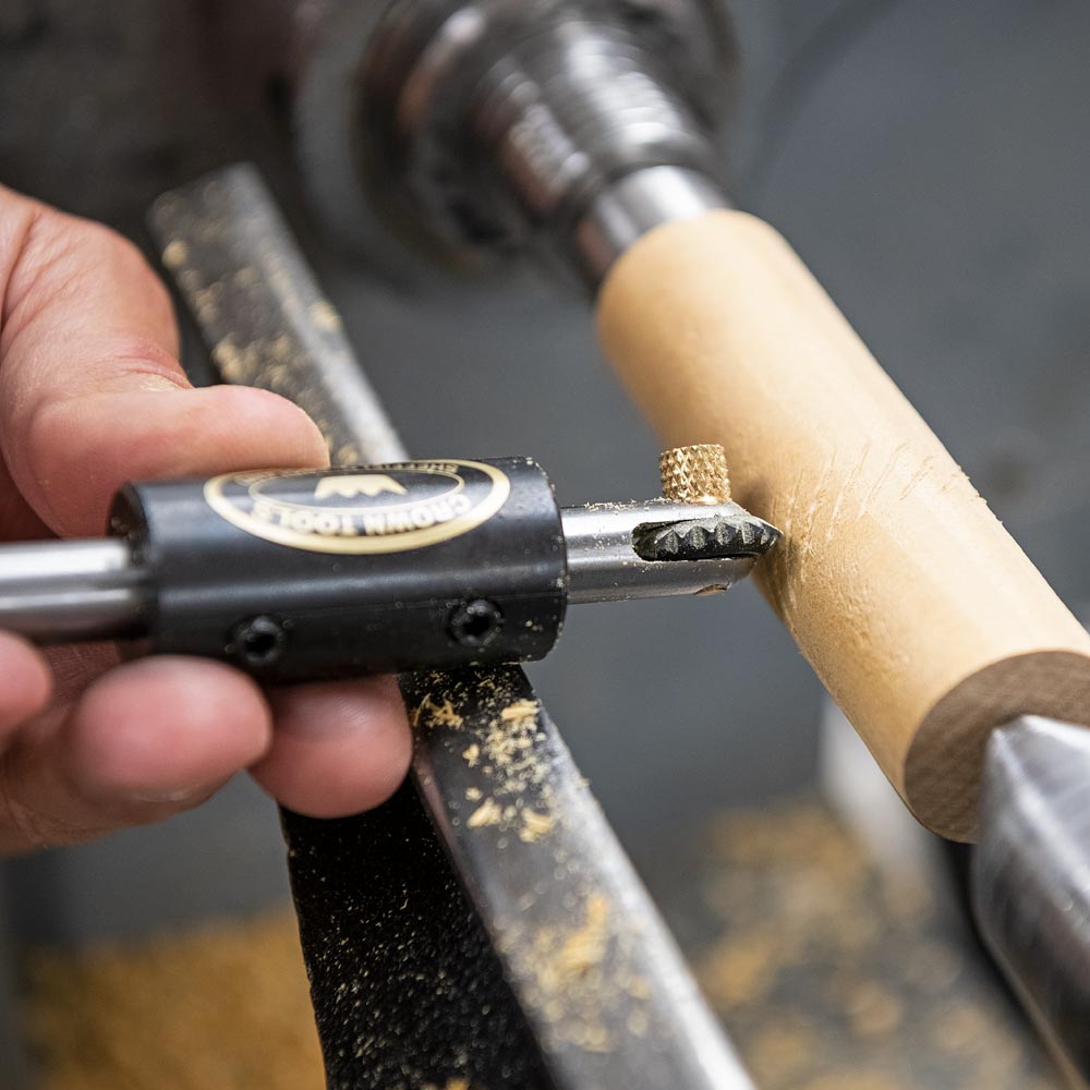Crown Spiralling & Texturing Tools for Micro Woodturning Handle