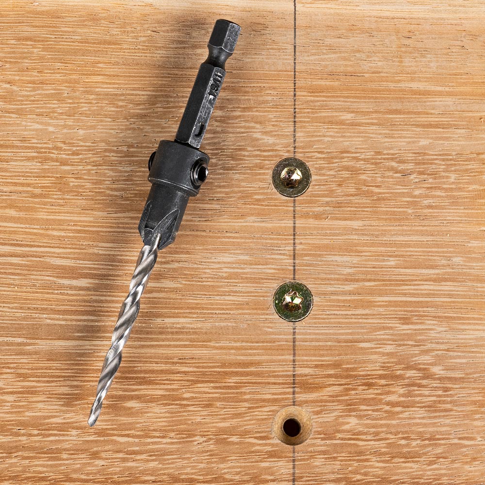 Axminster 6 Piece Tapered Drill & Countersink Bit Set