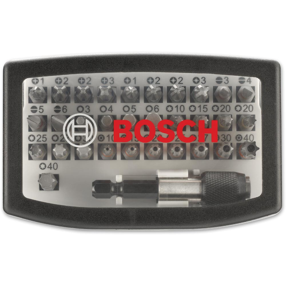 Bosch 32 Piece Mixed Screwdriver Bit Set & Holder