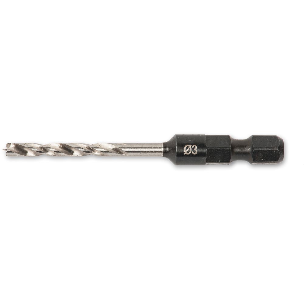 FISCH HSS Brad Point Drill Bit Hex Shank