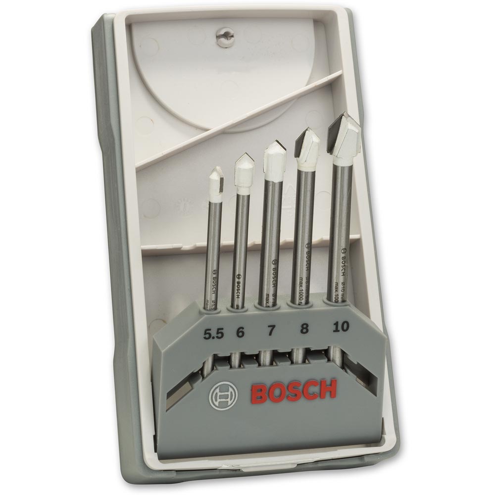 Bosch CYL-9 5 Piece Ceramic Tile & Glass Drill Bit Set