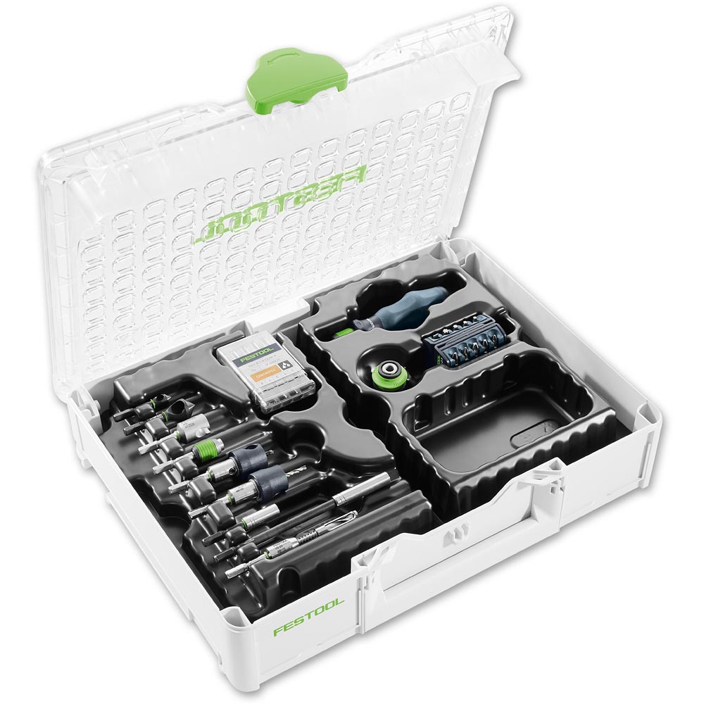 Festool 104 Piece CENTROTEC Assembly Kit in T-Loc Case