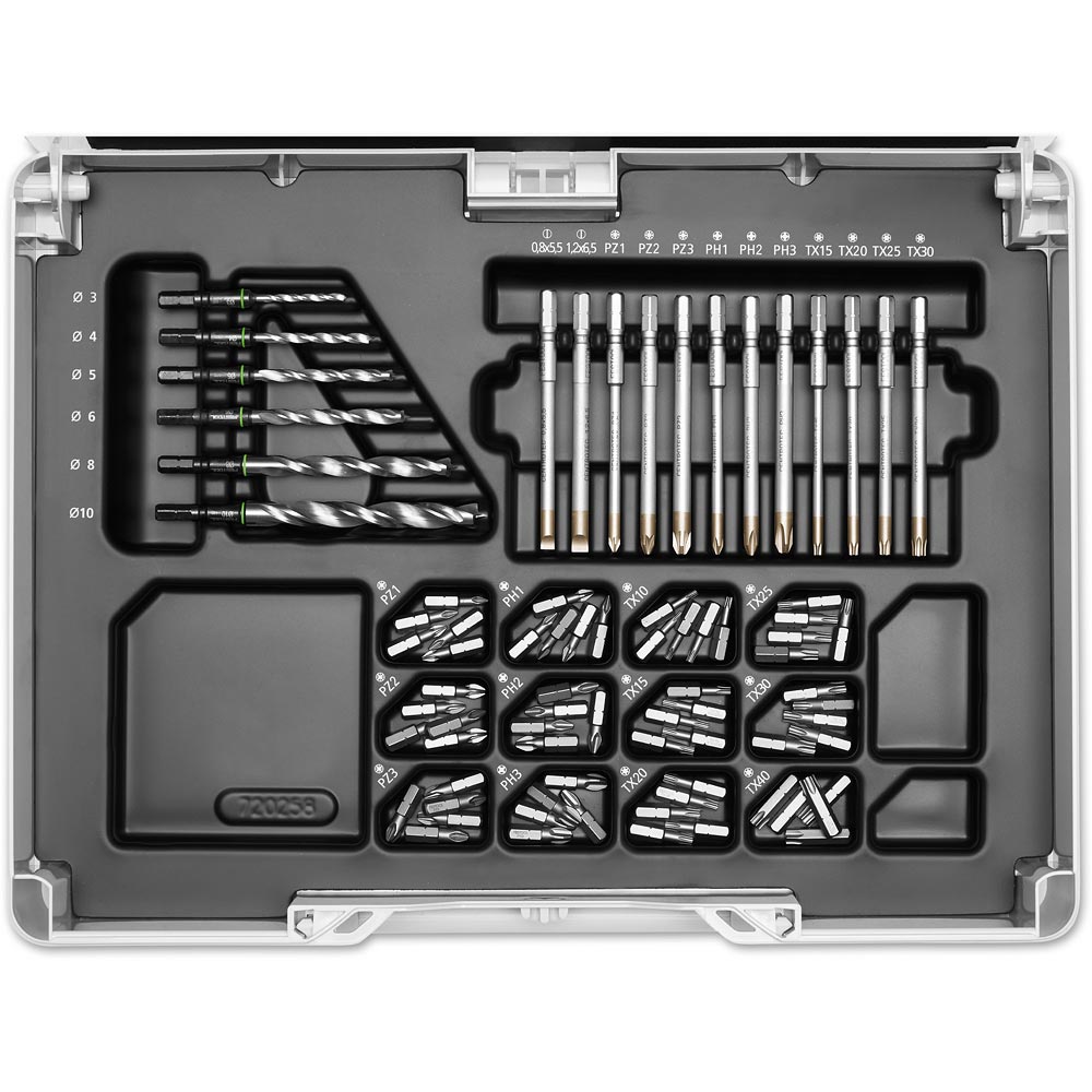 Festool 104 Piece CENTROTEC Assembly Kit in T-Loc Case