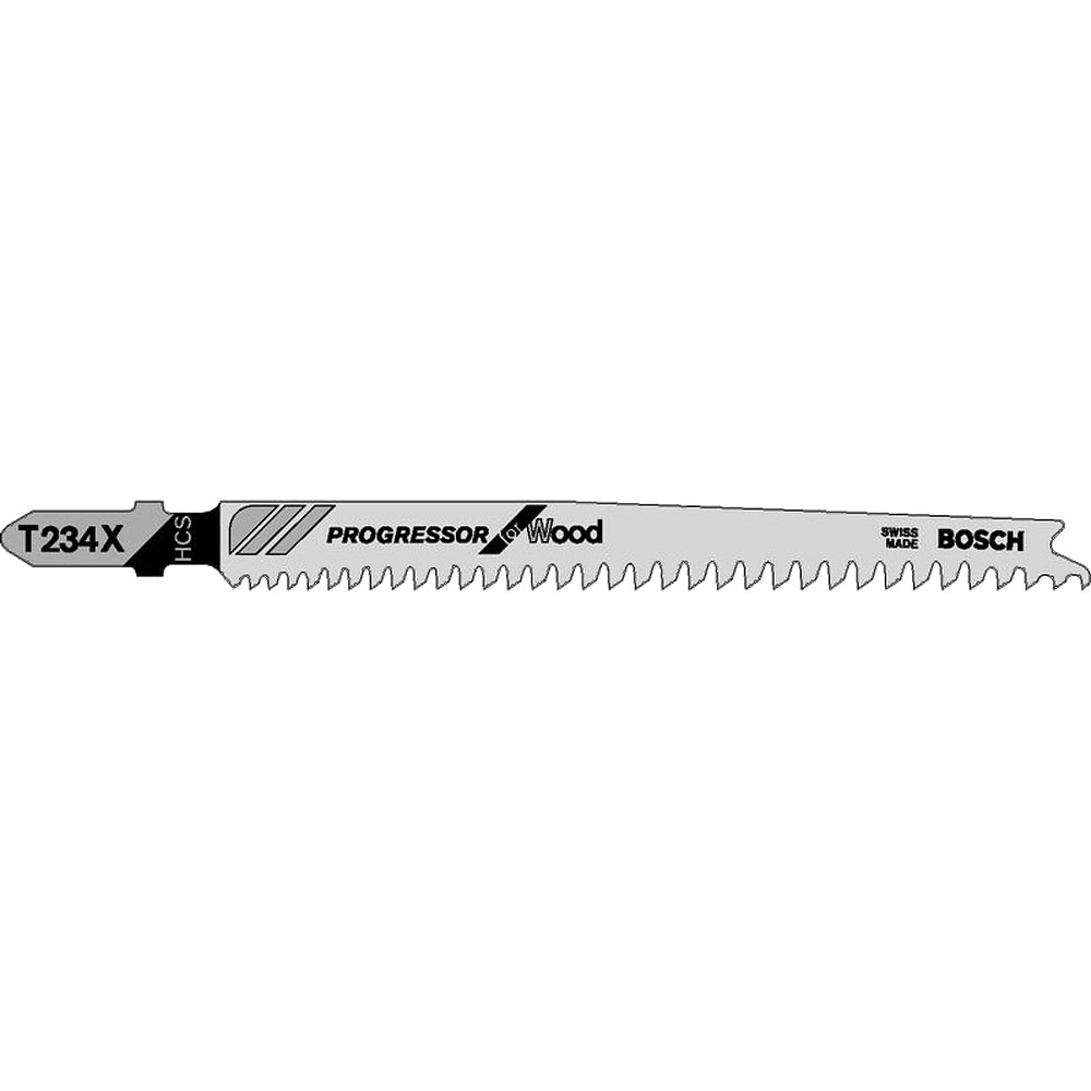 Bosch T234X Jigsaw Blades Progressor, Fast Cut (Pkt 5)