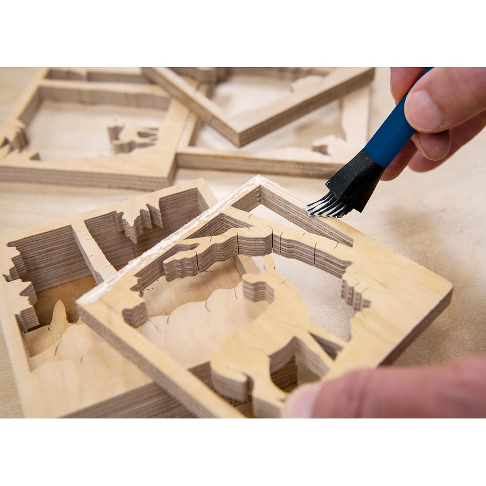 Axminster Silicone Glue Brush Kit
