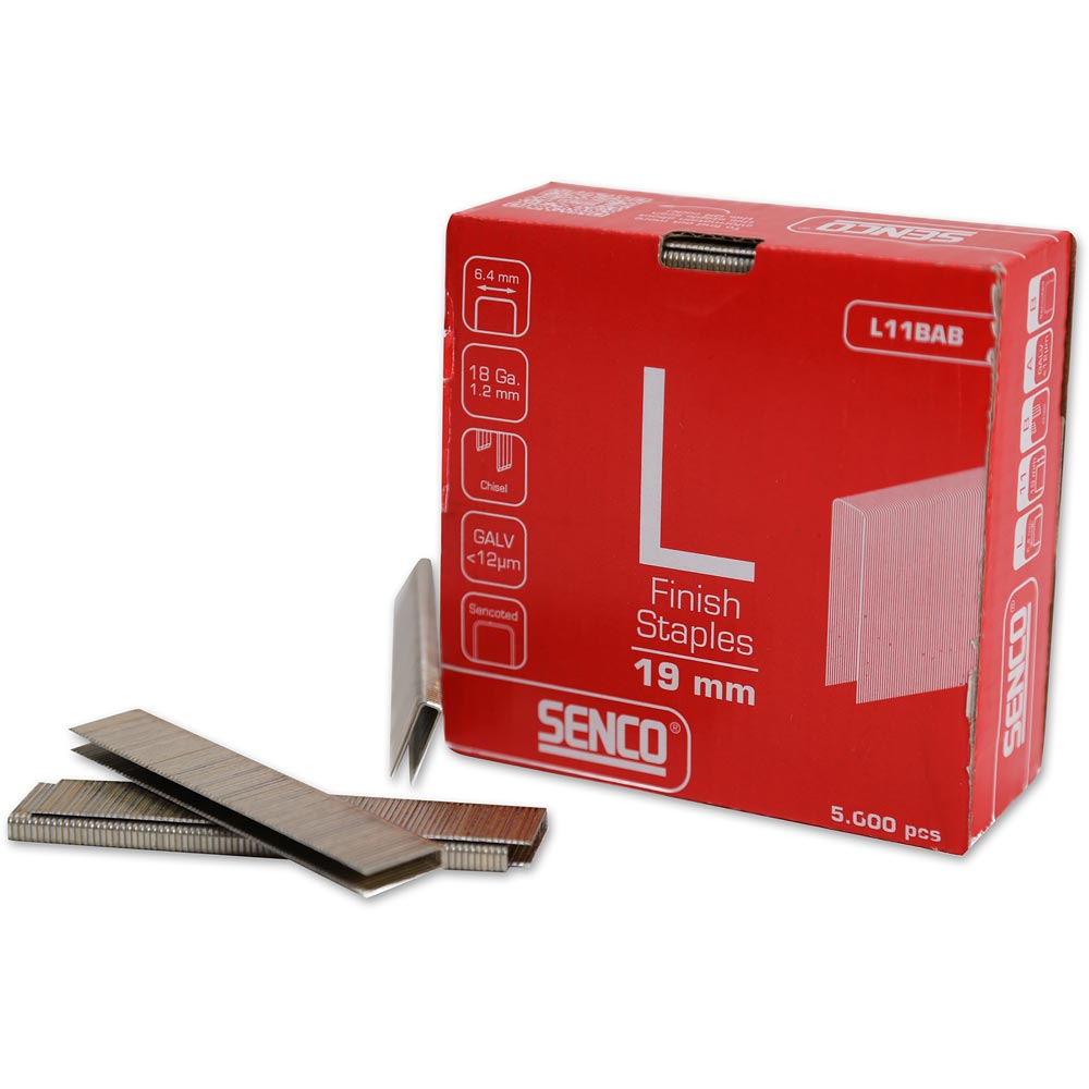SENCO L 18-gauge Sencoted Galv Narrow Crown Staples
