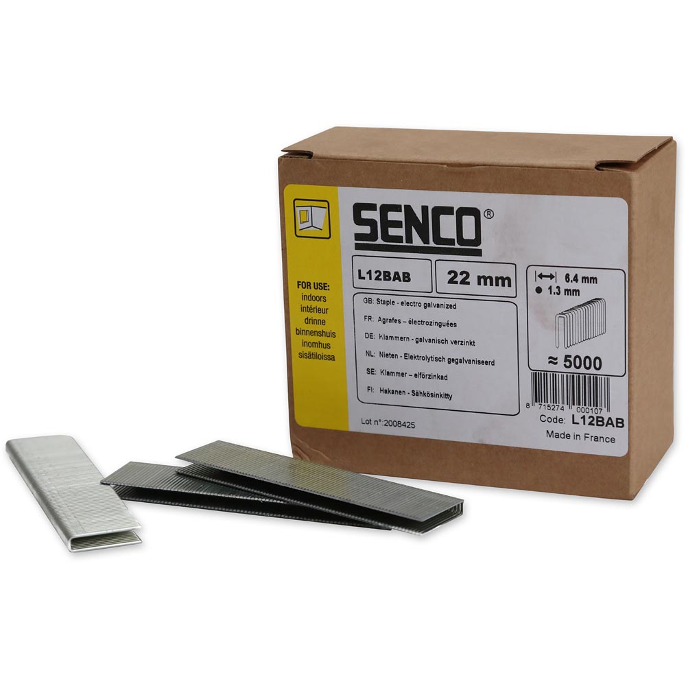 SENCO L 18-gauge Sencoted Galv Narrow Crown Staples
