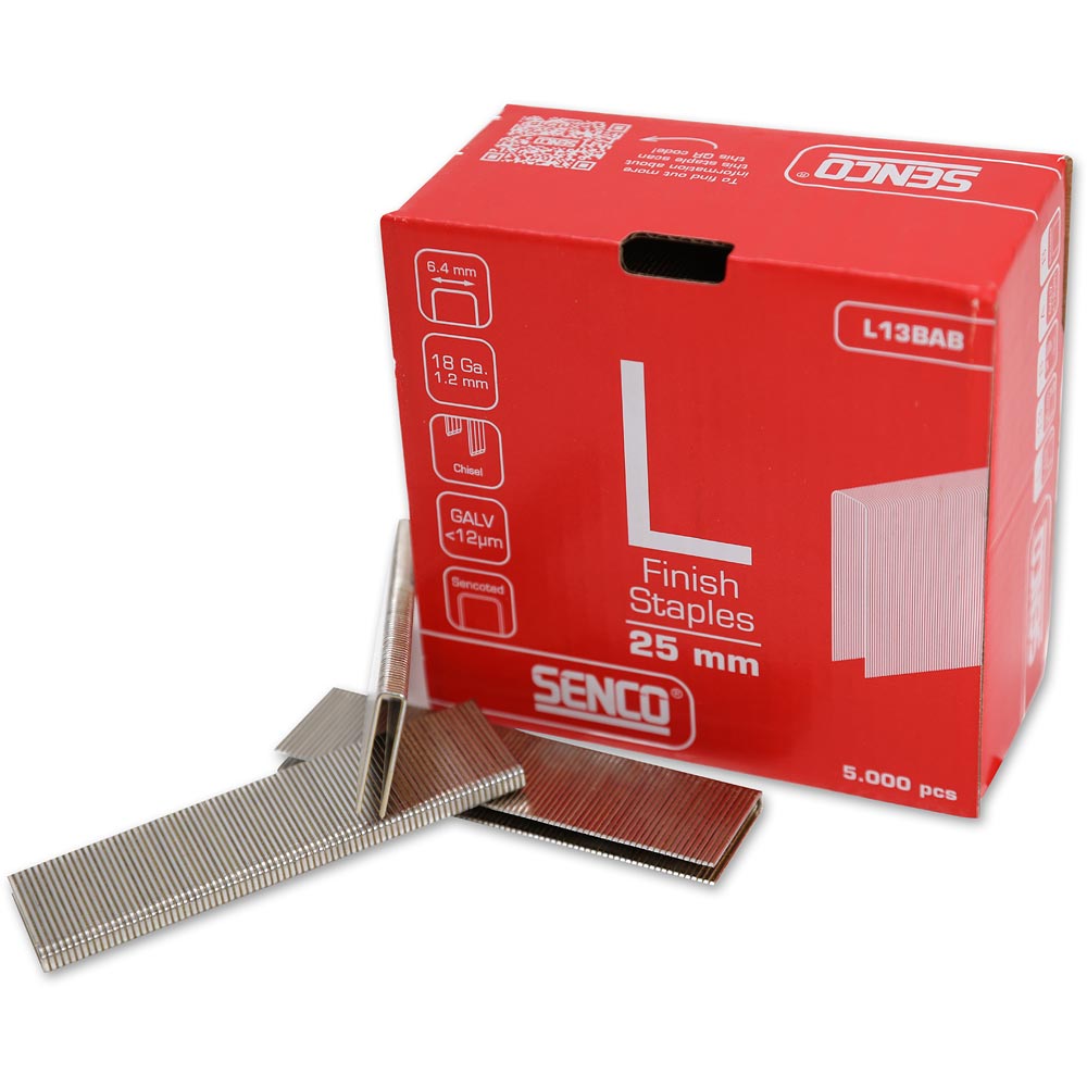 SENCO L 18-gauge Sencoted Galv Narrow Crown Staples