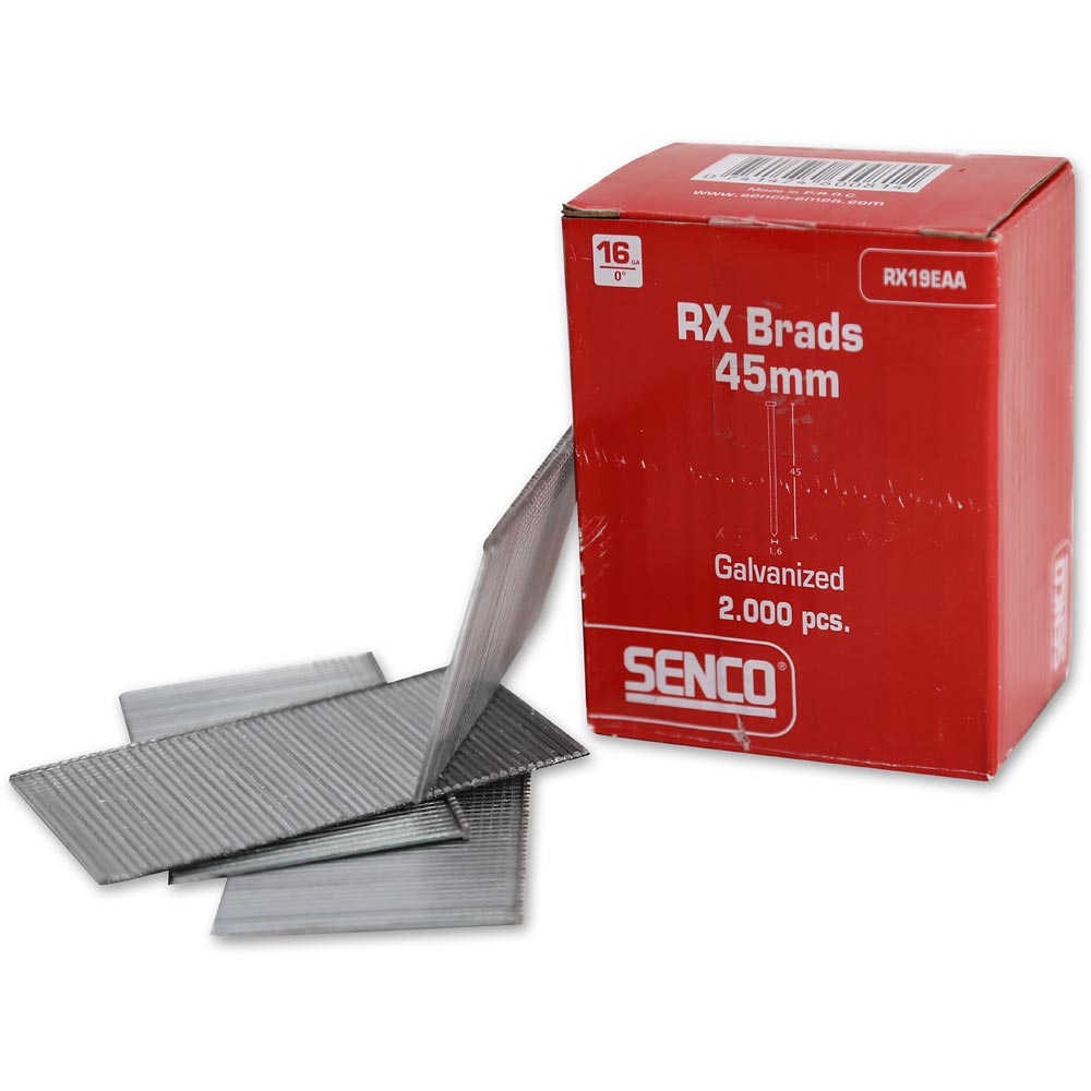 SENCO RX 16-gauge Finish Nails Galvanised - Box of 2,000