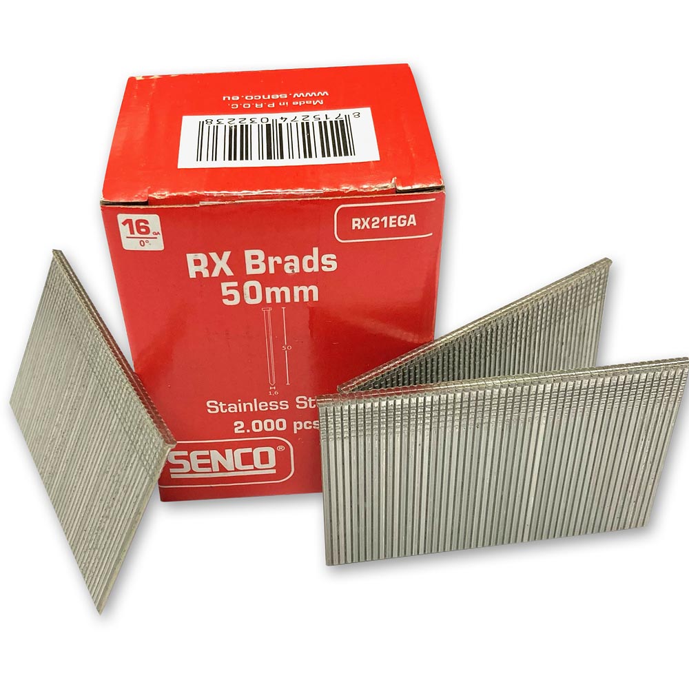 SENCO RX 16-gauge Finish Nails Stainless Steel - Box of 2,000