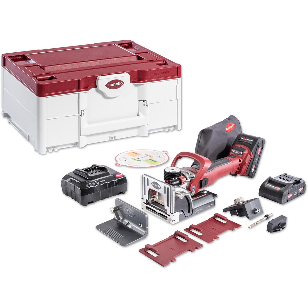 Lamello Zeta P2 Cordless Biscuit Jointer Set 18V (4.0Ah)