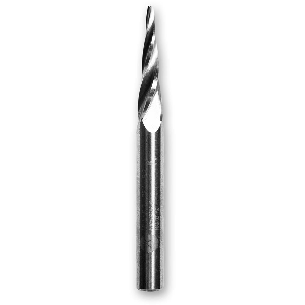 Shaper Tapered Ball Nose Router Bit 11 Deg 1/4" shank