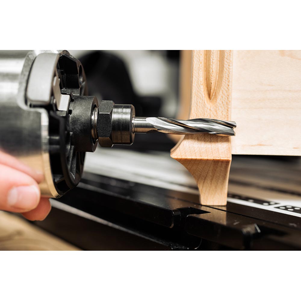 Shaper Up-Spiral Flat Router Bit 8mm x 35mm 8mm Shank