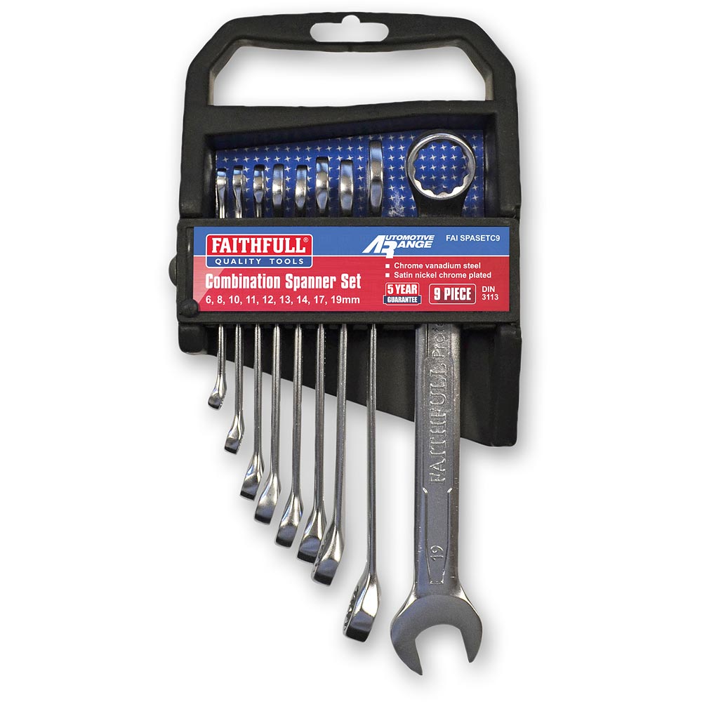 Faithfull Spanner Set - 9 Piece