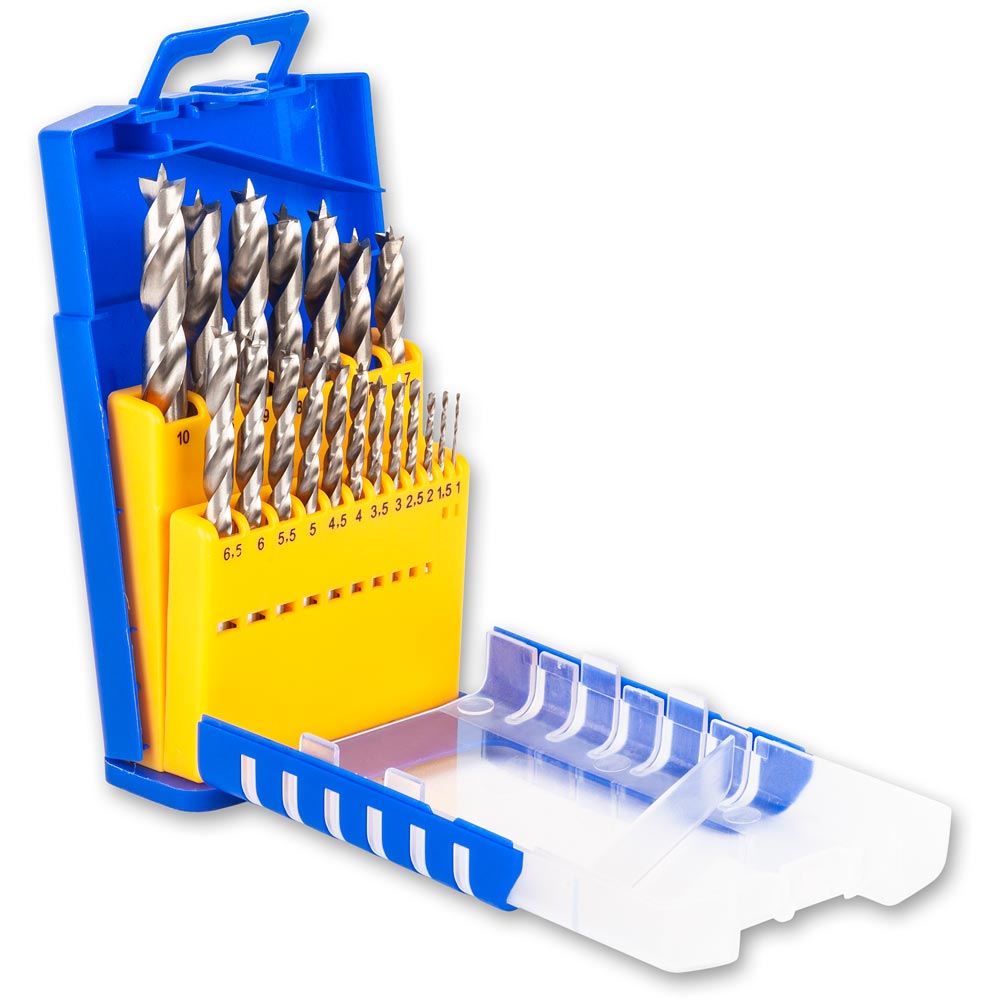 FISCH 19 Piece HSS Brad Point Drill Set