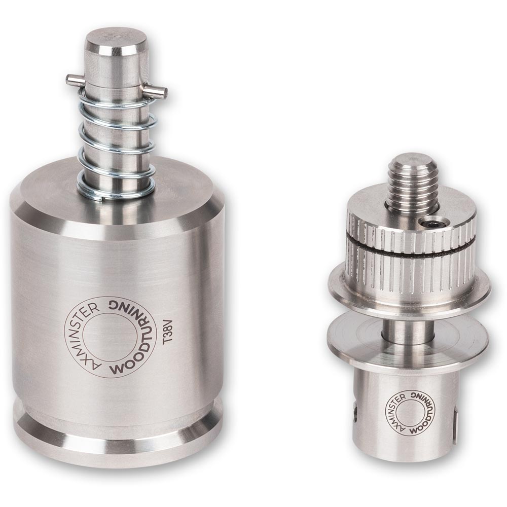 Axminster Woodturning Twist & Fix Adaptor & Mop Arbor