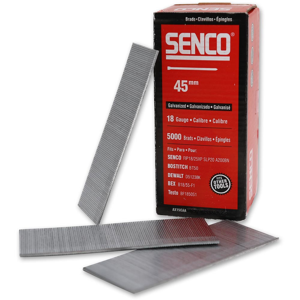 SENCO AX 18-gauge Galvanised Brad Nails - Box of 5,000