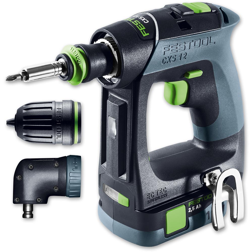 Festool CXS12  2.5 Set Cordless Drill Driver 12V (2 x 2.5Ah)
