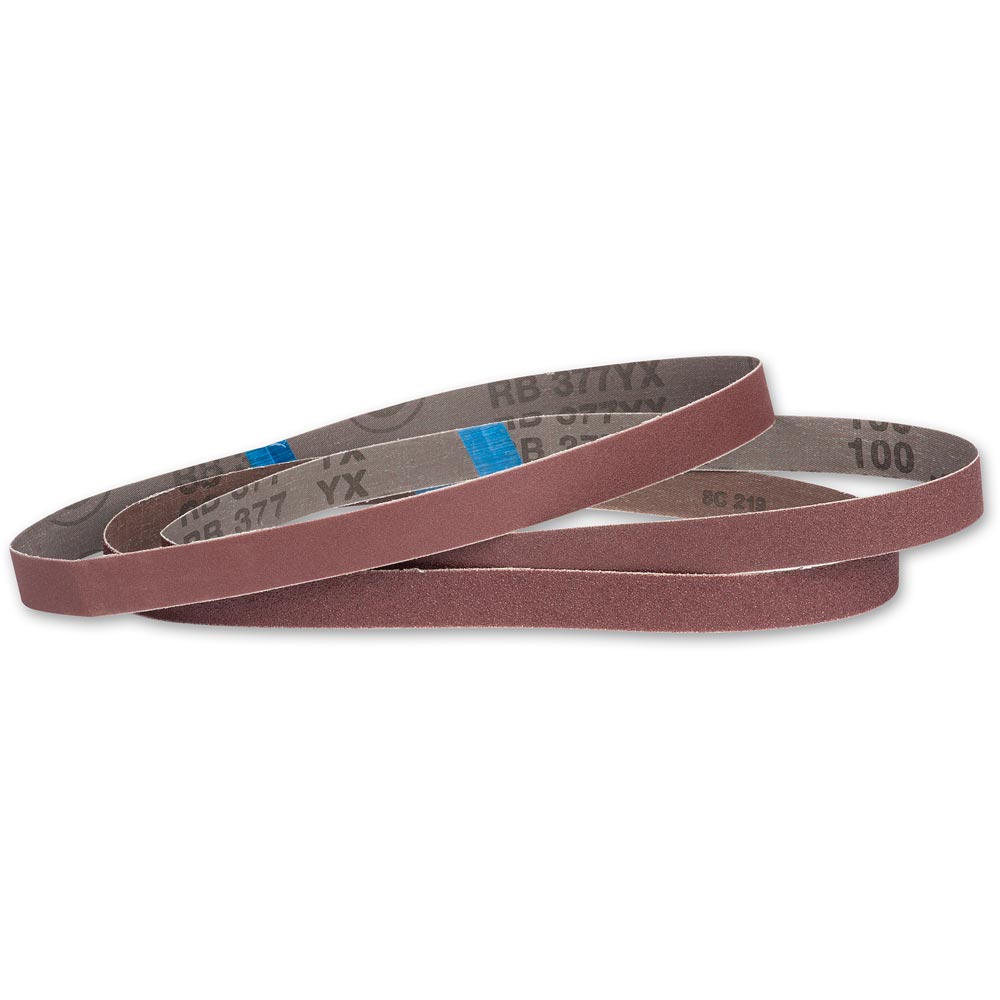 Hermes Mixed Pack of 3 Sanding Belts 25 x 760mm (60-150G)