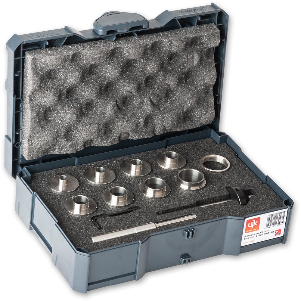 UJK Stainless Steel Metric Threaded Guide Bush Set