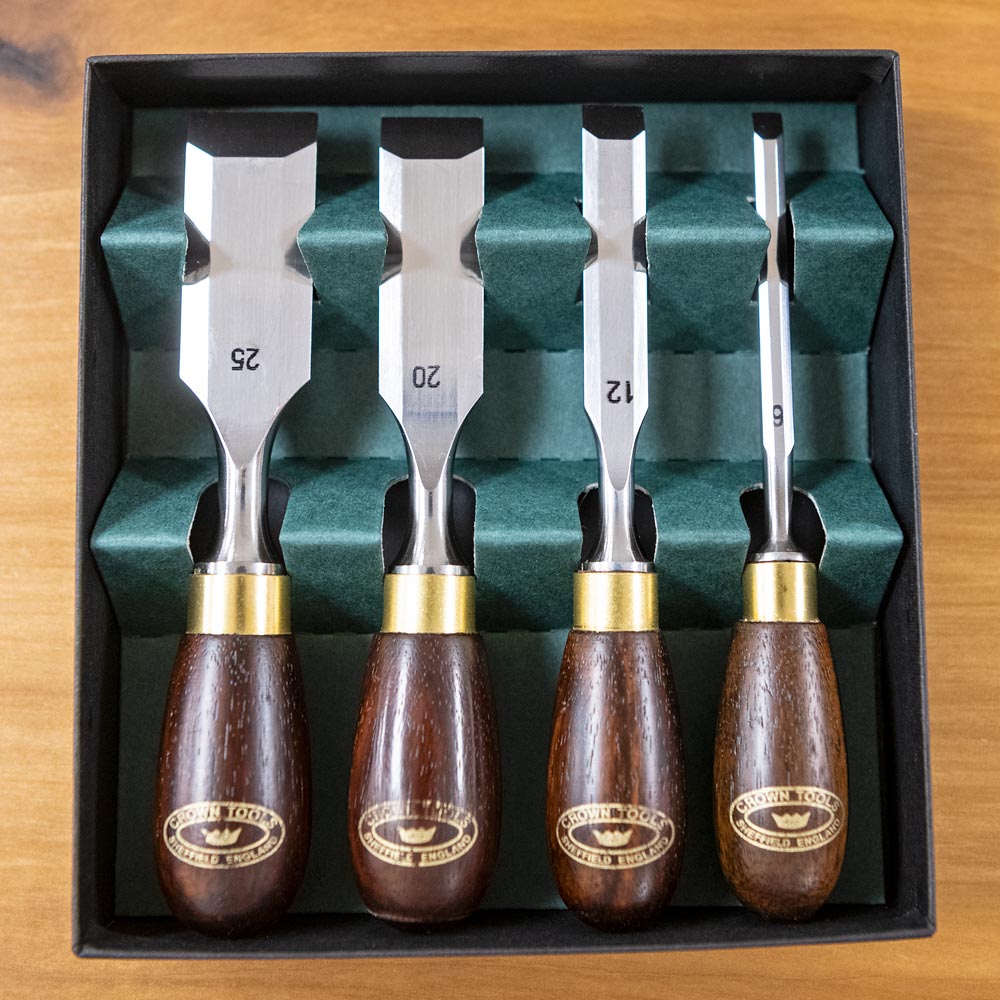 Crown 4 Piece Butt Chisel Set