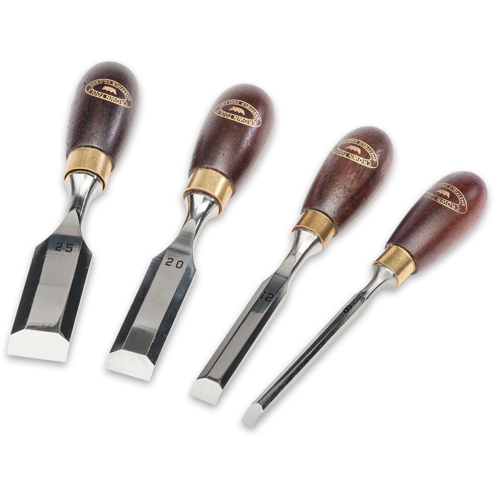 Crown 4 Piece Butt Chisel Set