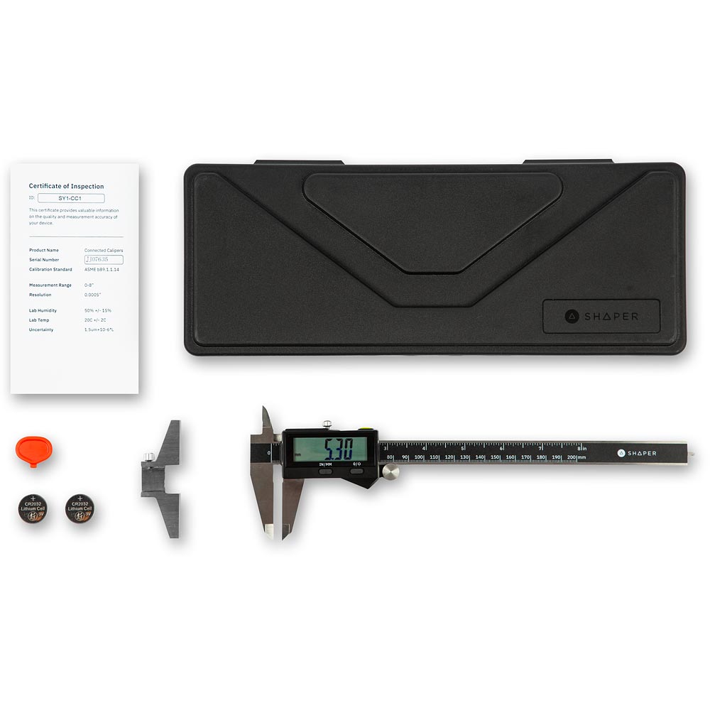 Shaper Connected Bluetooth Calipers