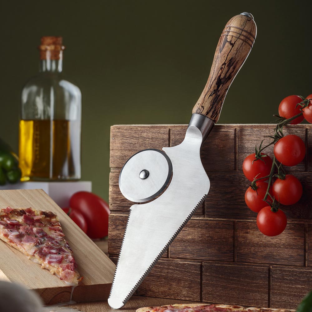 3 in 1 Pizza Cutter, Slicer & Server