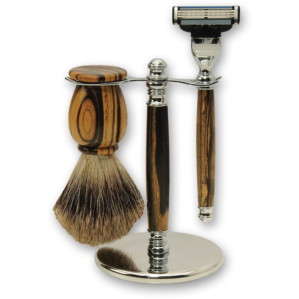 Premium Brush and Razor Stand Kit