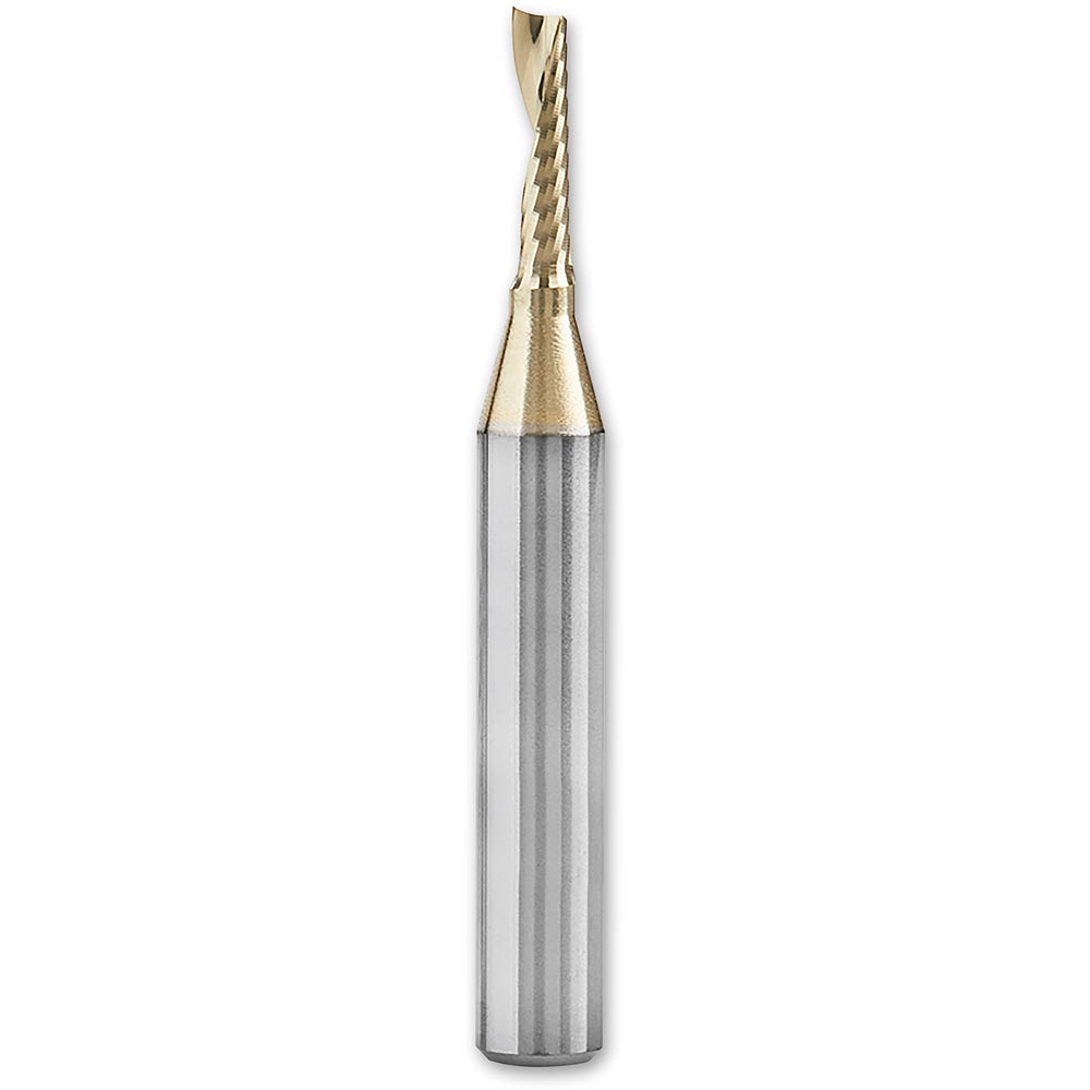 Amana Spiral Upcut Aluminum Cutting Router Cutters ZrN Coated