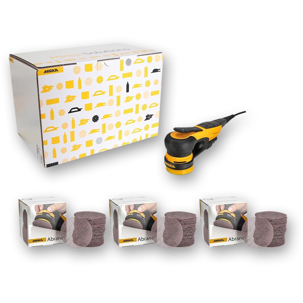 Mirka DEROS II 350CV 77mm Orbit Sander With Deco Solution Kit