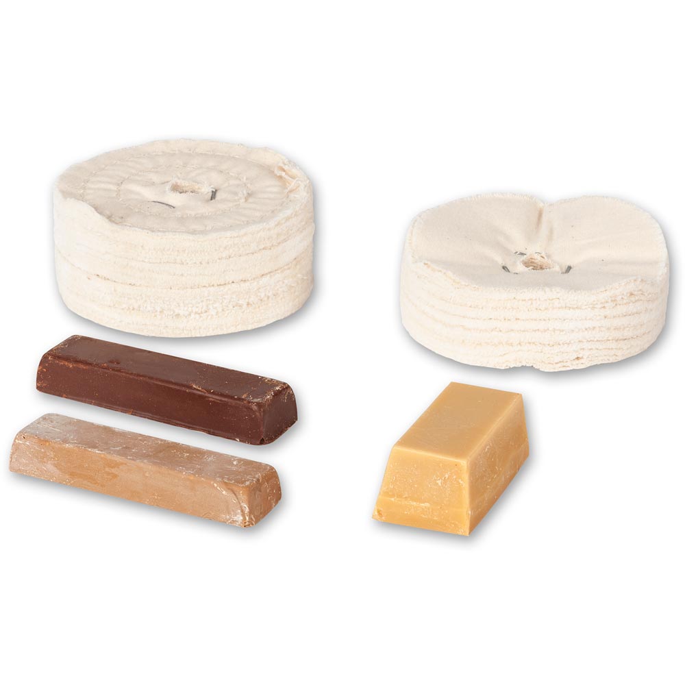 Axminster Woodturning Polishing Set for Twist & Fix Adaptor & Mop Arbor