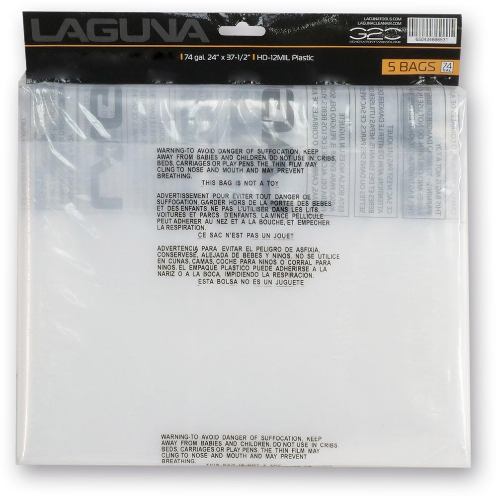 Laguna C|Flux, P|Flux Replacement Drum Plastic Bags (Pack 5)