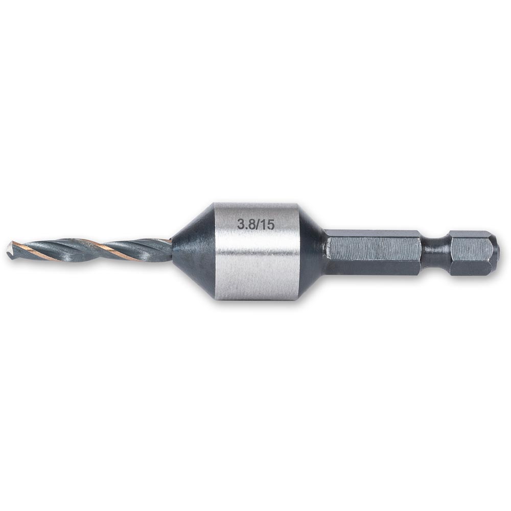 Fisch Drill & Countersink with Hex Shank