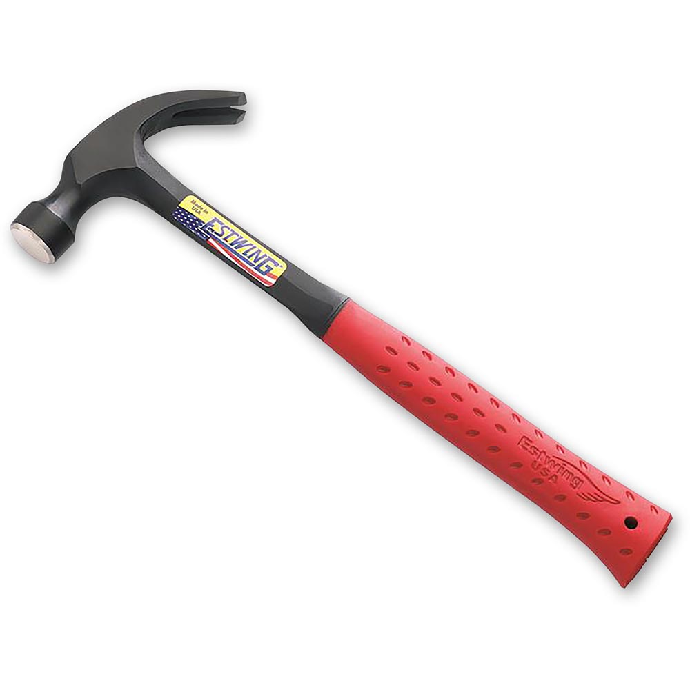 Estwing E3/20C Curved Claw Hammer - Red Vinyl Grip 560g (20oz)