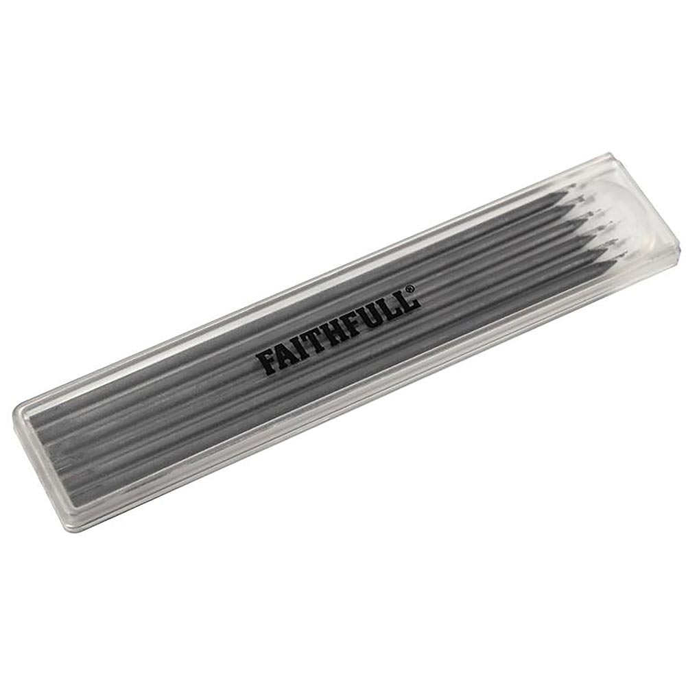 Faithfull Black Pencil Marking Refill Pack, 6 Piece