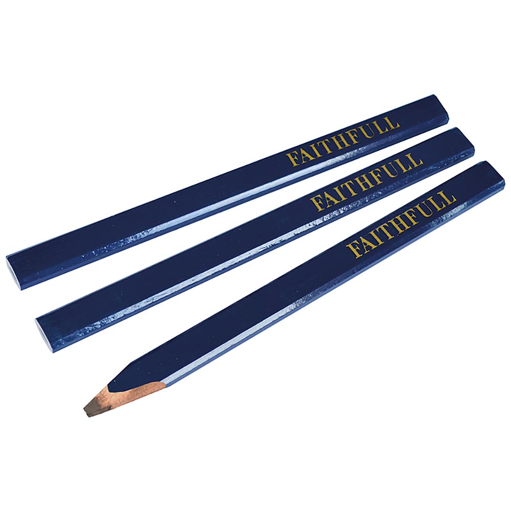 Faithfull Carpenter's Pencils (Pack 3)