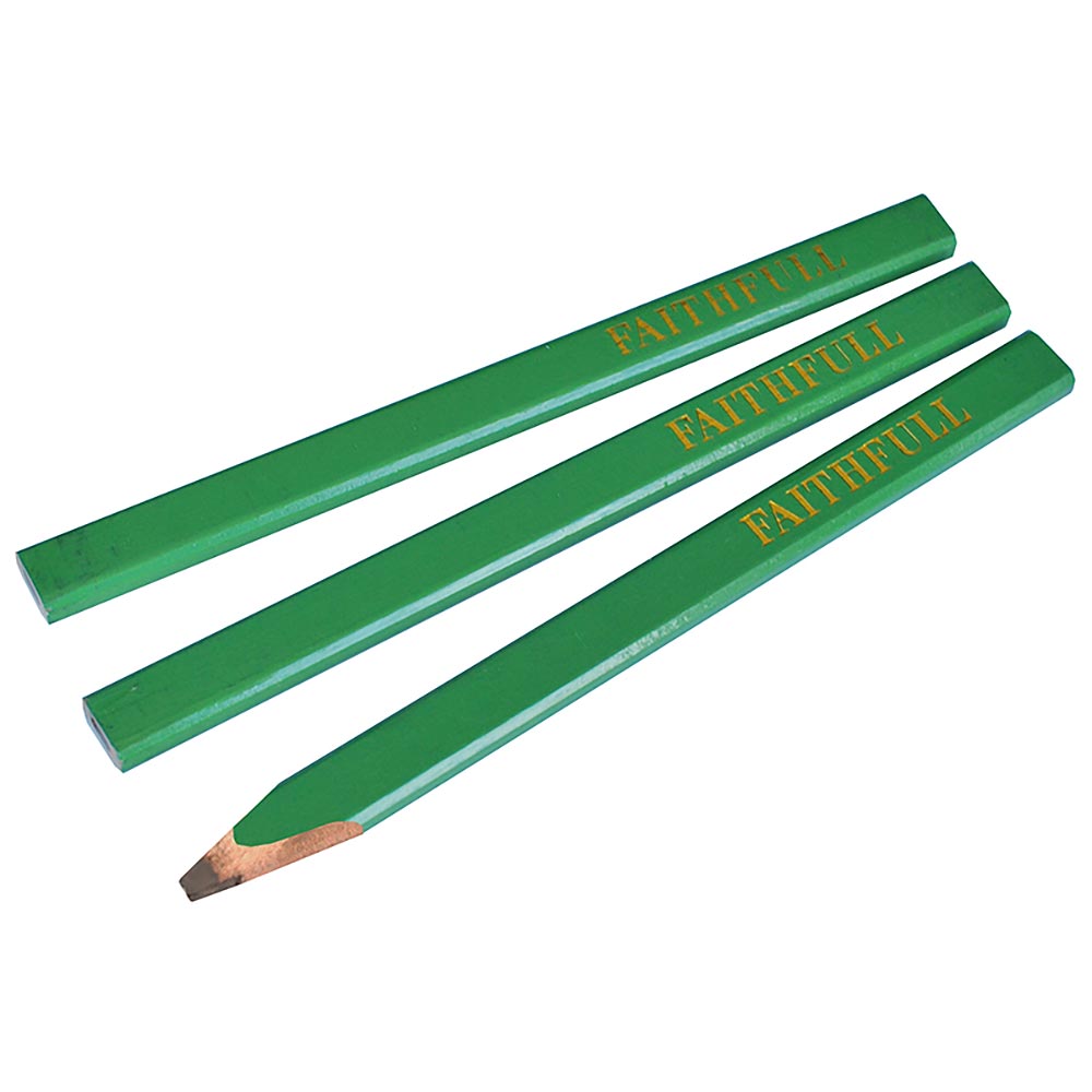 Faithfull Carpenter's Pencils (Pack 3)