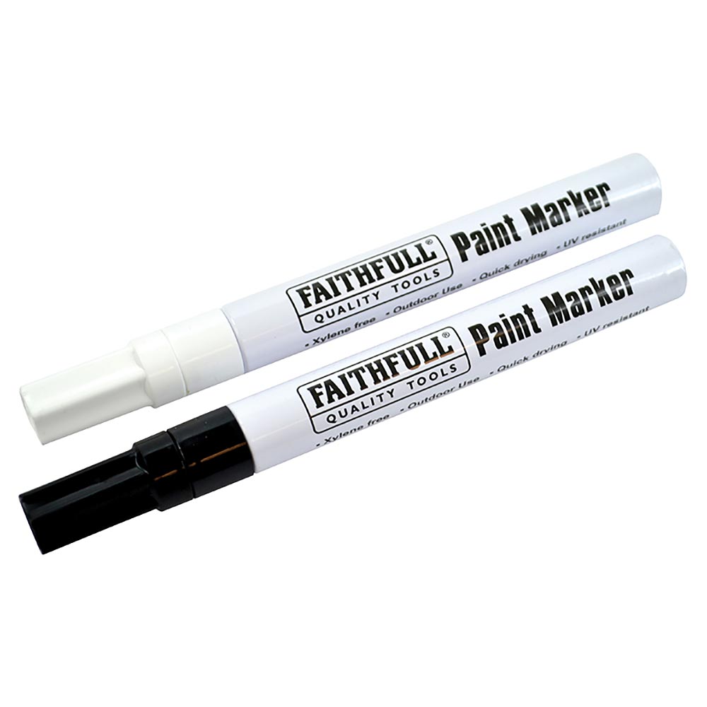 Faithfull Paint Marker Pen (Pack 2)