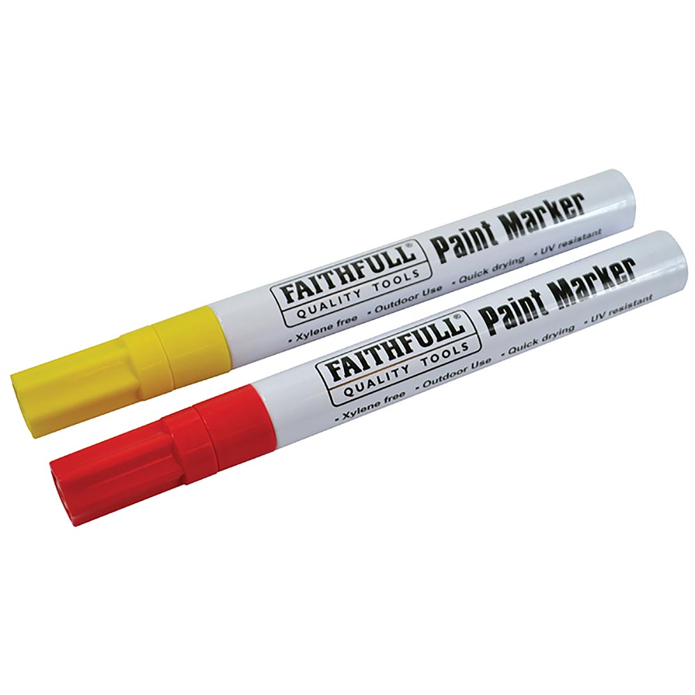 Faithfull Paint Marker Pen (Pack 2)