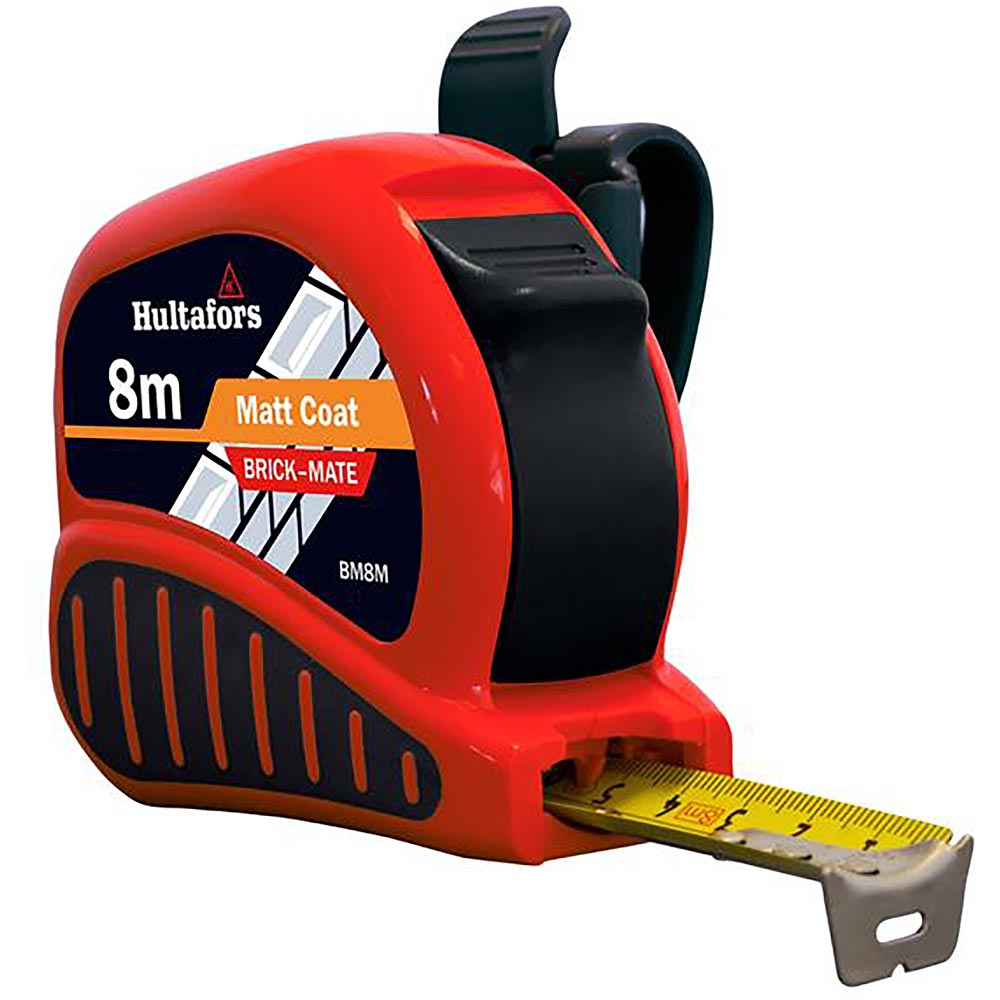 Hultafors BM8M Brick-Mate Pocket Tape 8m (Width 25mm) (Metric Only)