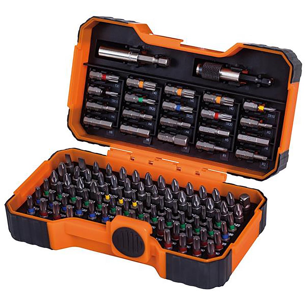Bahco 59/S100BC Colour Coded Bit Set, 100 Piece