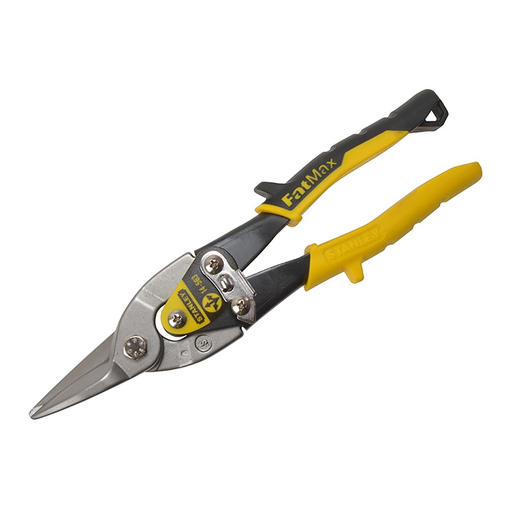 Stanley Yellow Aviation Snips Straight Cut 250mm (10")