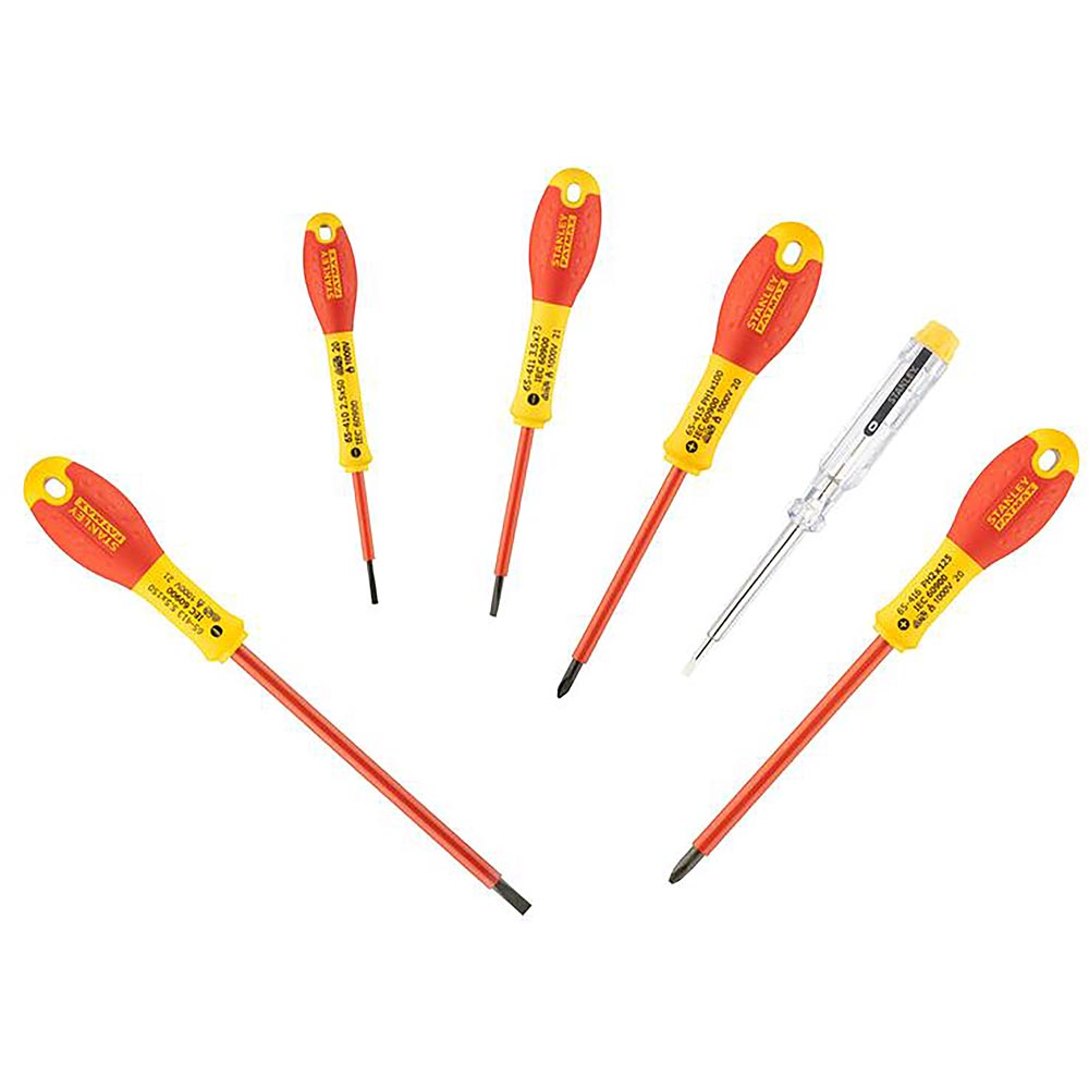 Stanley FatMax® VDE Insulated Screwdriver Set, 6 Pce