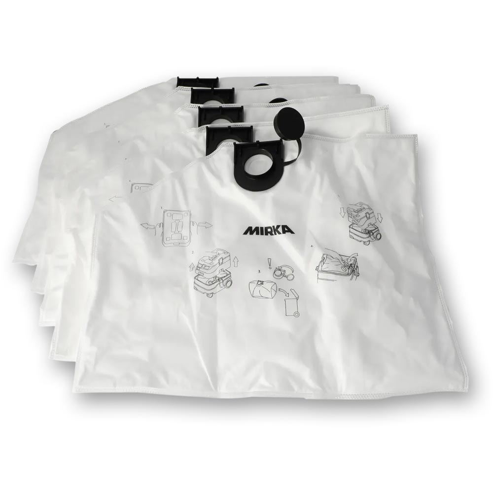 Mirka DEXOS 1217 Extractor Fleece Dust Bags (Pkt 5)