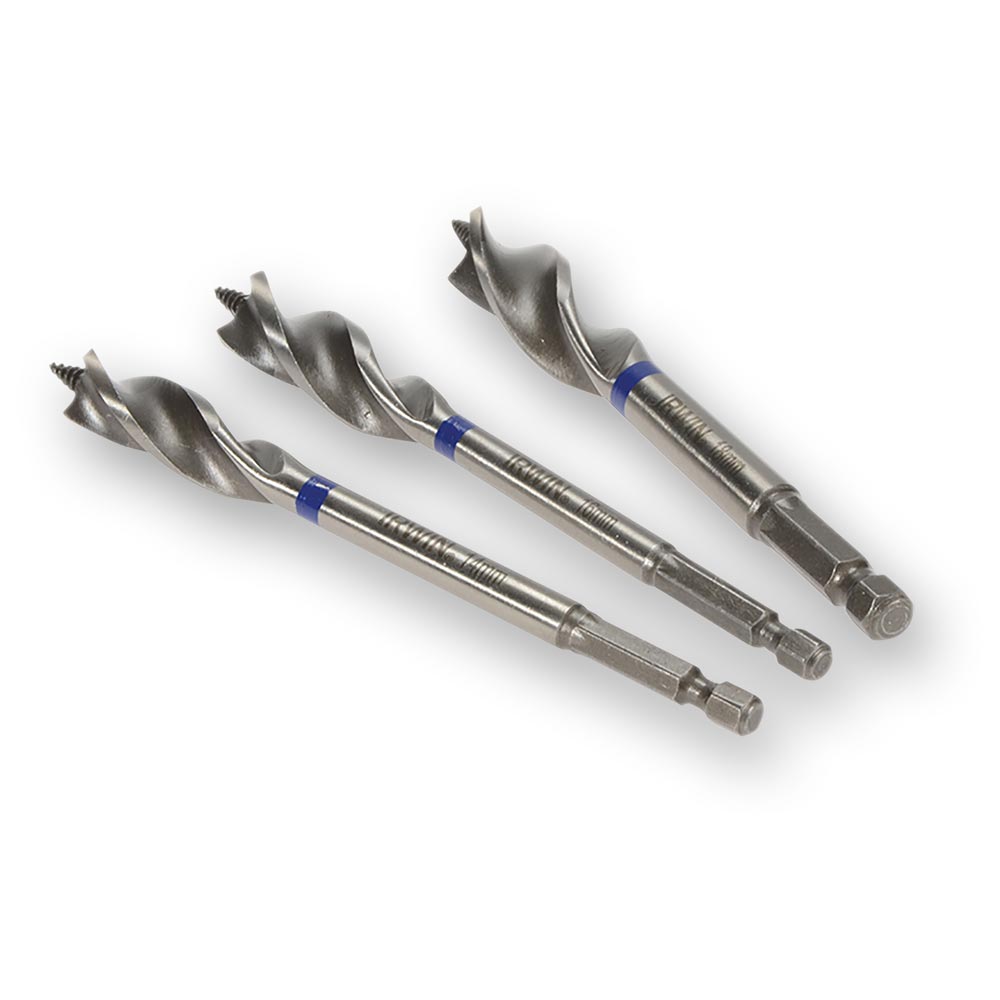 IRWIN Blue Groove Wood Power Bits 14, 16, 18mm Set