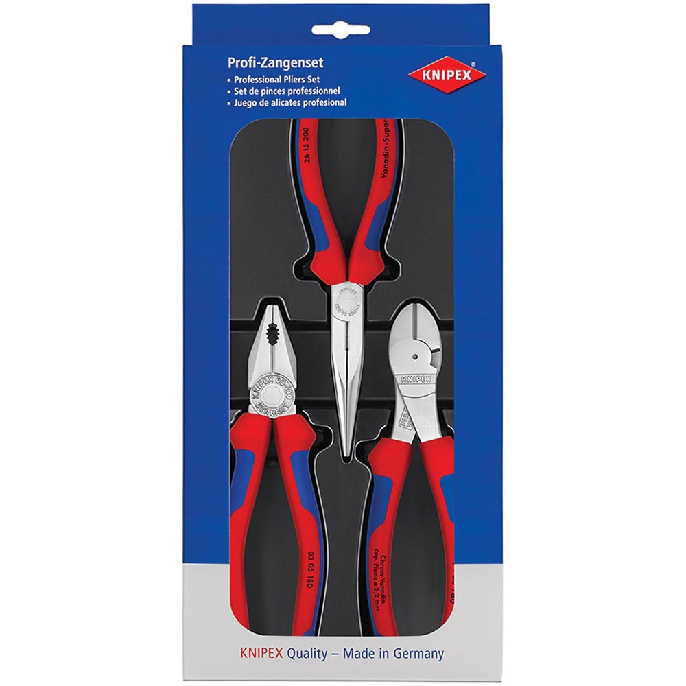 KNIPEX Assembly Pack Pliers Set, 3 Piece